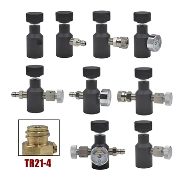 Hpa אוניברסלי מילוי מתאם עבור TR21-4 שסתום חוט חוט צינור מרחוק קו צינור לחץ גבוה co2 צילינדר סגסוגת אלומיניום