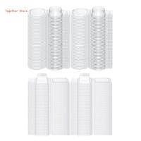 100 Pieces/Set Wax Melt Moulds Environmentally Wax Melt Packaging Boxes Wax Melt Clamshells Mould for Making 6XDD