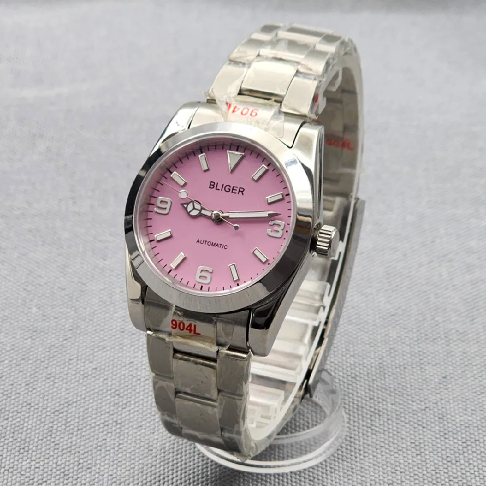 36mm 39mm 369 Text Dial Sapphire Glass Middle Polished Strap Stainless Steel Watch Japan NH35 Movement