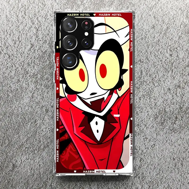 H-Hazbin H-Hotel Anime Print Soft Case for Samsung Galaxy S25 S24 S23 S22 Ultra S21 Plus S20 FE Phone Shell S10 + Pattern Cover