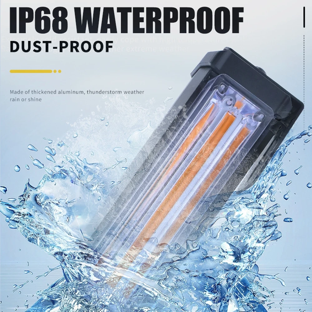 2 في 1 COB مصبغة ضوء إحترافي 12 فولت الشرطة ستروب وامض منارة الأزرق الأحمر العنبر تحذير أضواء للمركبات سيارة فان SUV الطرق الوعرة