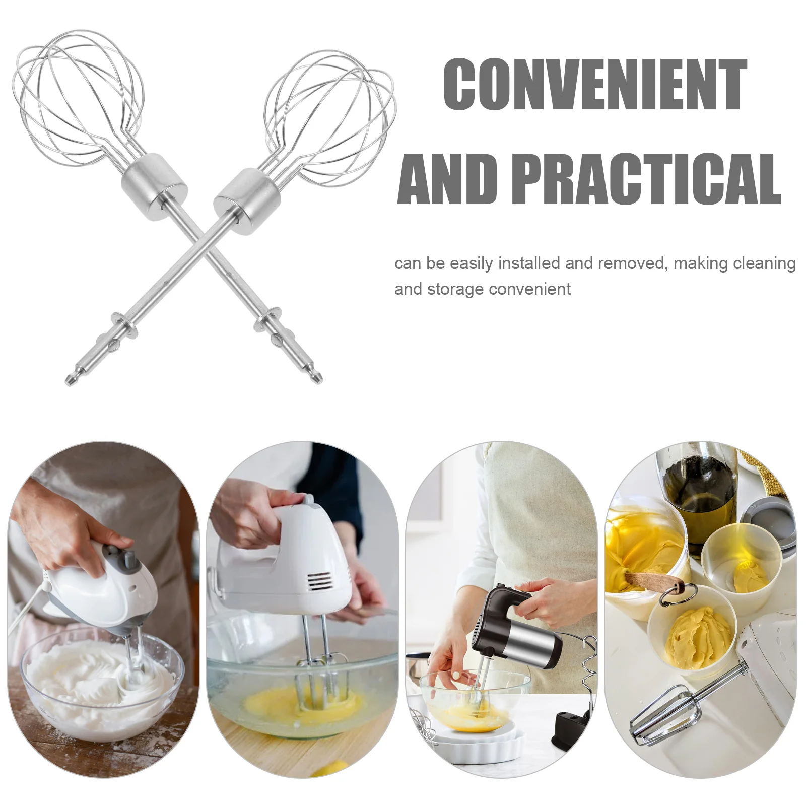

2pcs Egg Beater Replacements Eggbeater Accessories Replacements Beaters Dough Mixer Attachment Hand Tool For Cream Egg And Dough