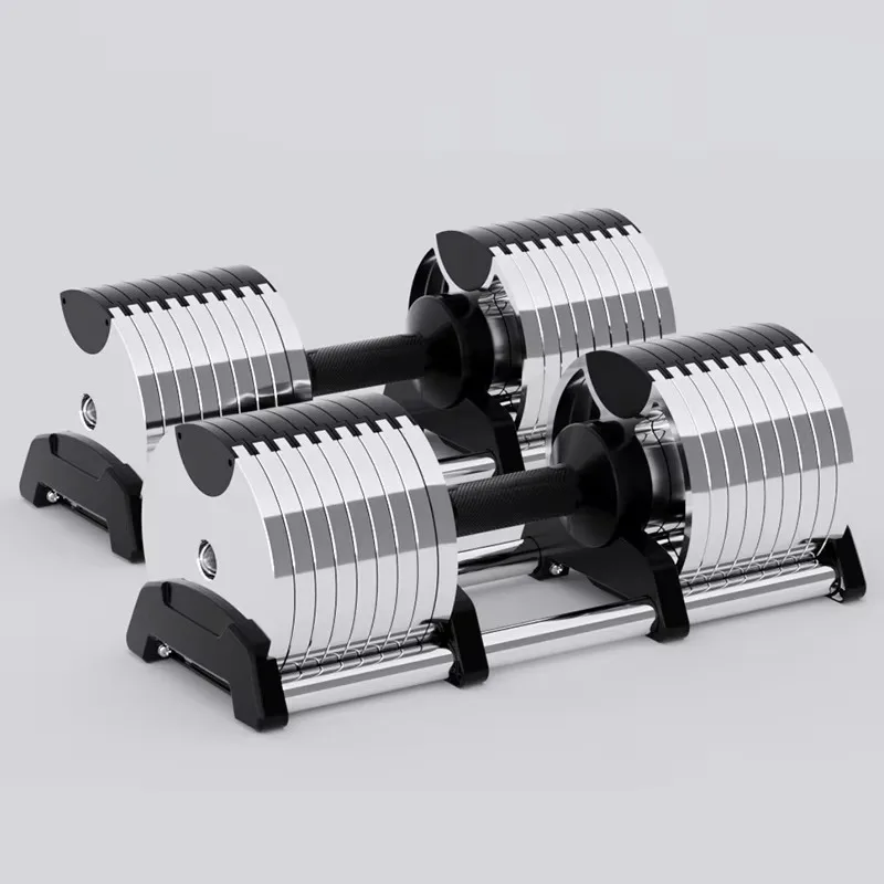 

Professional Adjustable Dumbbell Polished Metal Surface Heavy Duty Build For Women Home Gym Fitness Training New Arrival