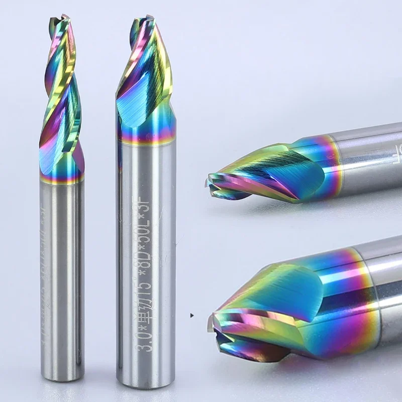 Carbide Taper End Mill Angular Oblique Angle 0.5° 1° 1.5° 2° 3° 5° 8° 10° 15° 20° CNC  2 /3 Flutes For Steel Aluminum