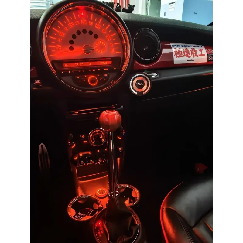 for BMW Mini Super Long Extended Retro Electroplating Stopper Wooden Material Excellent Feel The Head Is the Best