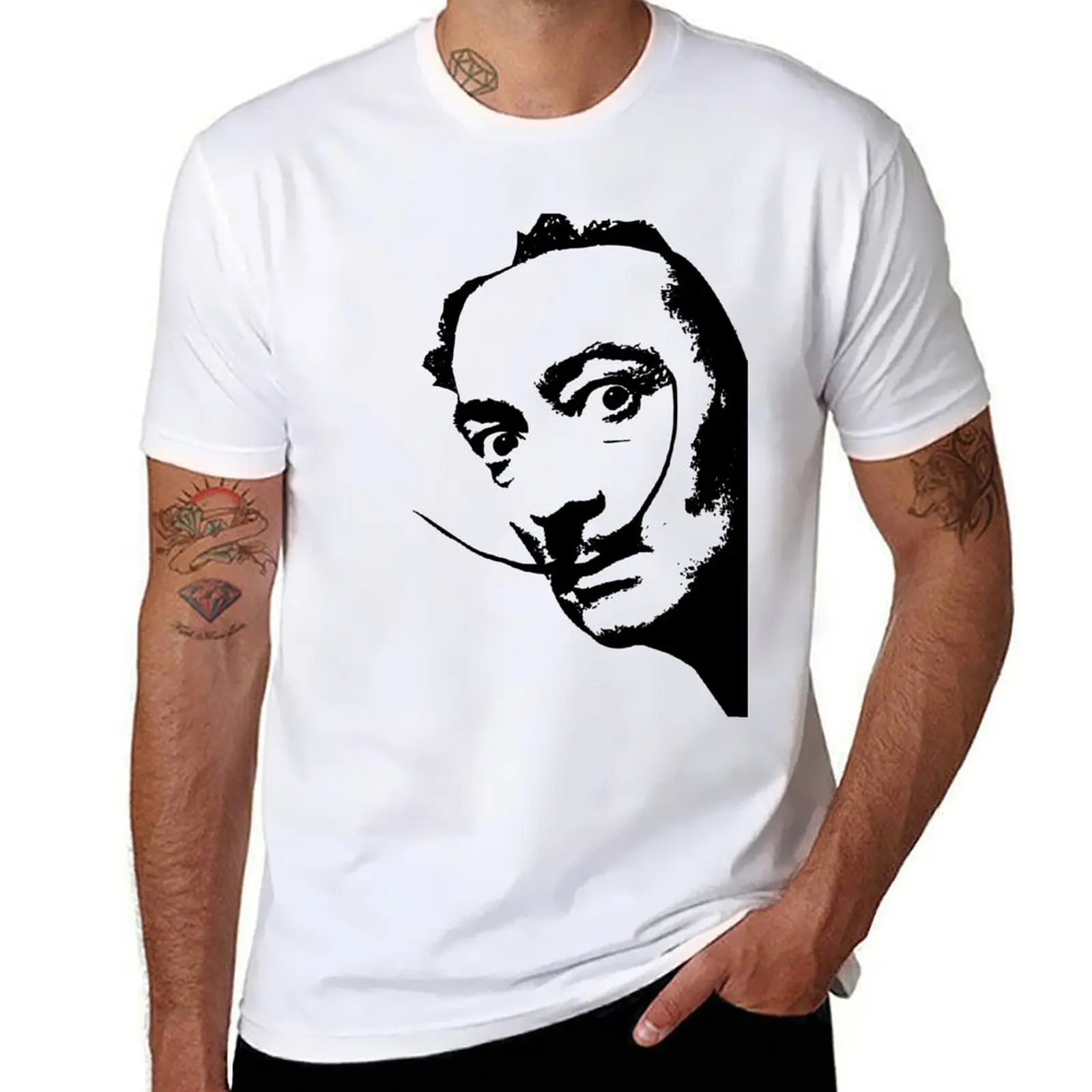 

Salvador Dali Creepin' T-Shirt man t shirt luxury t shirts cotton 100% T-Shirt