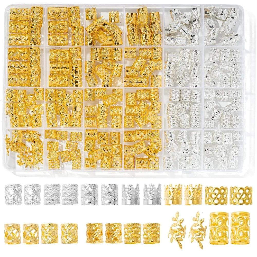 220 Pcs Dreadlock Braid Accessories Jewelry Kit