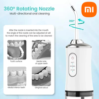 Xiaomi Waterproof 3 Mode Electric Dental Water Flosser Oral Irrigator Dental Bed Sprinkler Jet 4 Nozzle Mouth Washing Machine