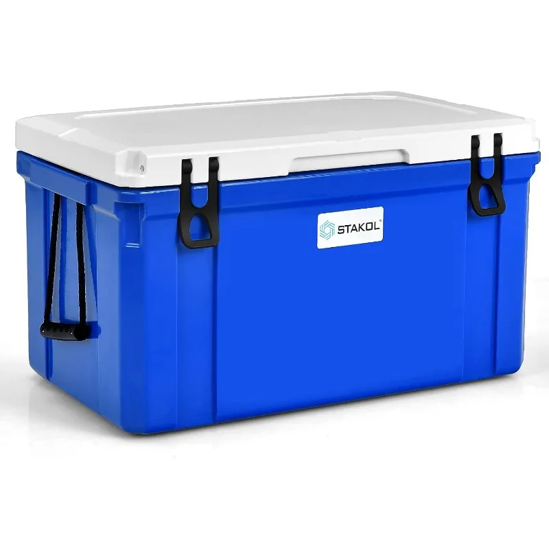 

Goplus 26/58/79 Quart Cooler, Ice Chest with 4-Day Ice Retention, Anti-Leak Latch, Heavy Duty Hard Cooler, Rotomolded Cooler