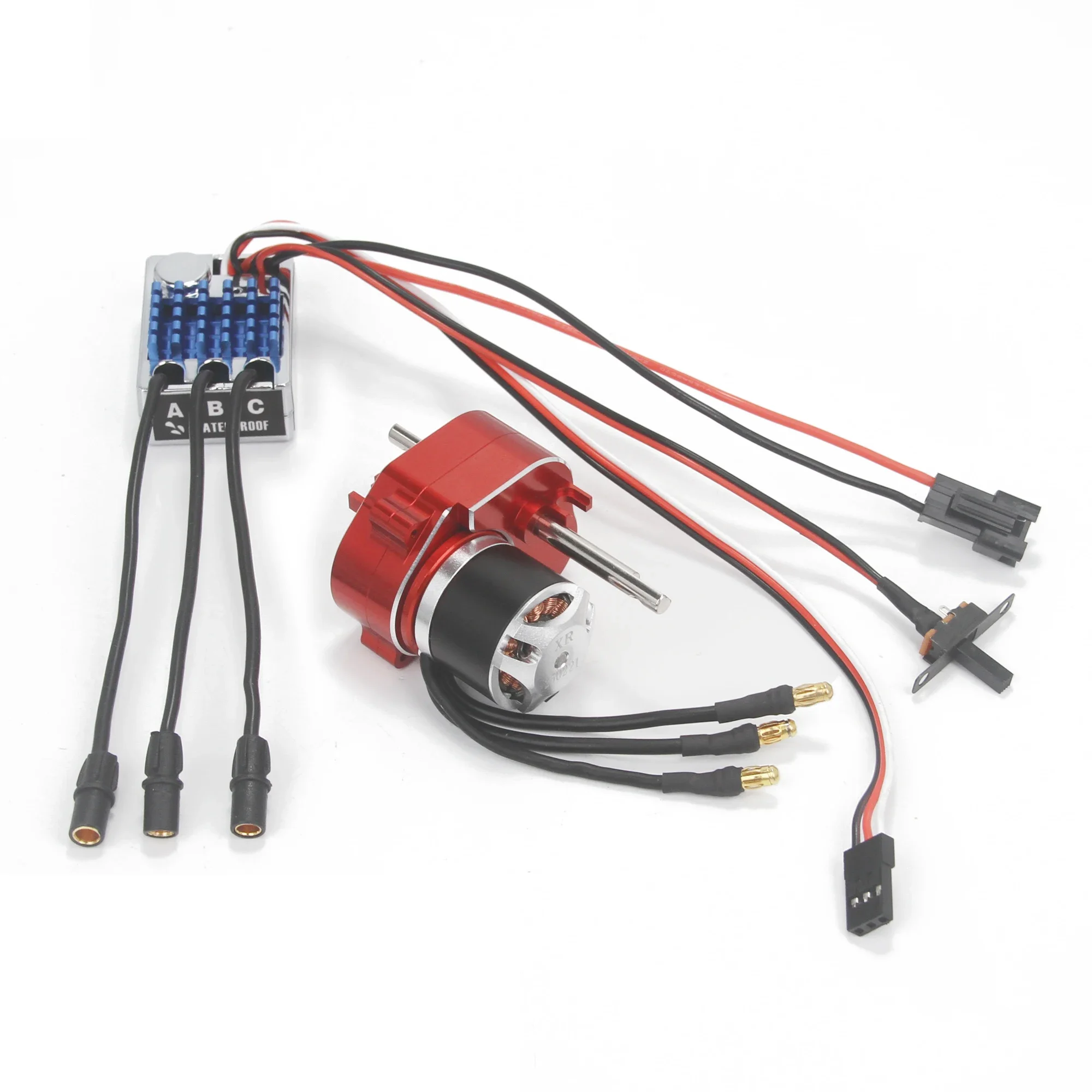 Full Metal Gearbox 2322 2600KV Brushless Motor AM32 45A SM3.0/T Plug ESC Combo for 1/12 RC Car Crawler MN82 MN78 MN168 MN99 MN98
