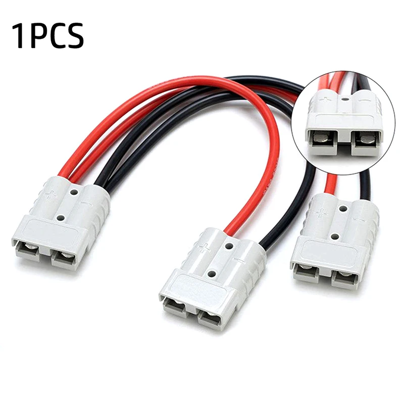 New Adapter 50A For  Plug Connector Double Y Adapter 4mm Car Cable 4/6 Square Wires 30cm For Forklifts Stackers