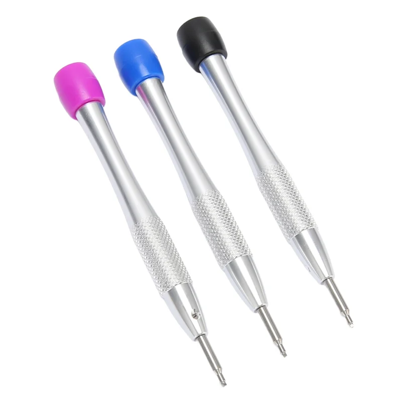 ABRW-3Pcs/Set Kit de chaves de fenda de movimento de relógio Chave de fenda de rotor de peso oscilante triangular para movimento 3235