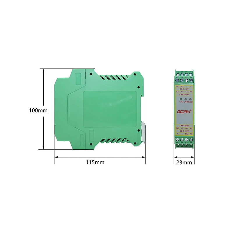 CAN isolator external power supply plug and play overcurrent protection isolator for power communication network