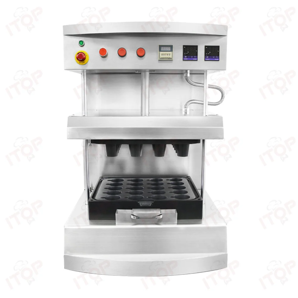 Electric Cookie Maker Commercial Cone Cup Maker for Dough Waffle Tart Press Machine Edible Coffee Cup Making Machine AA