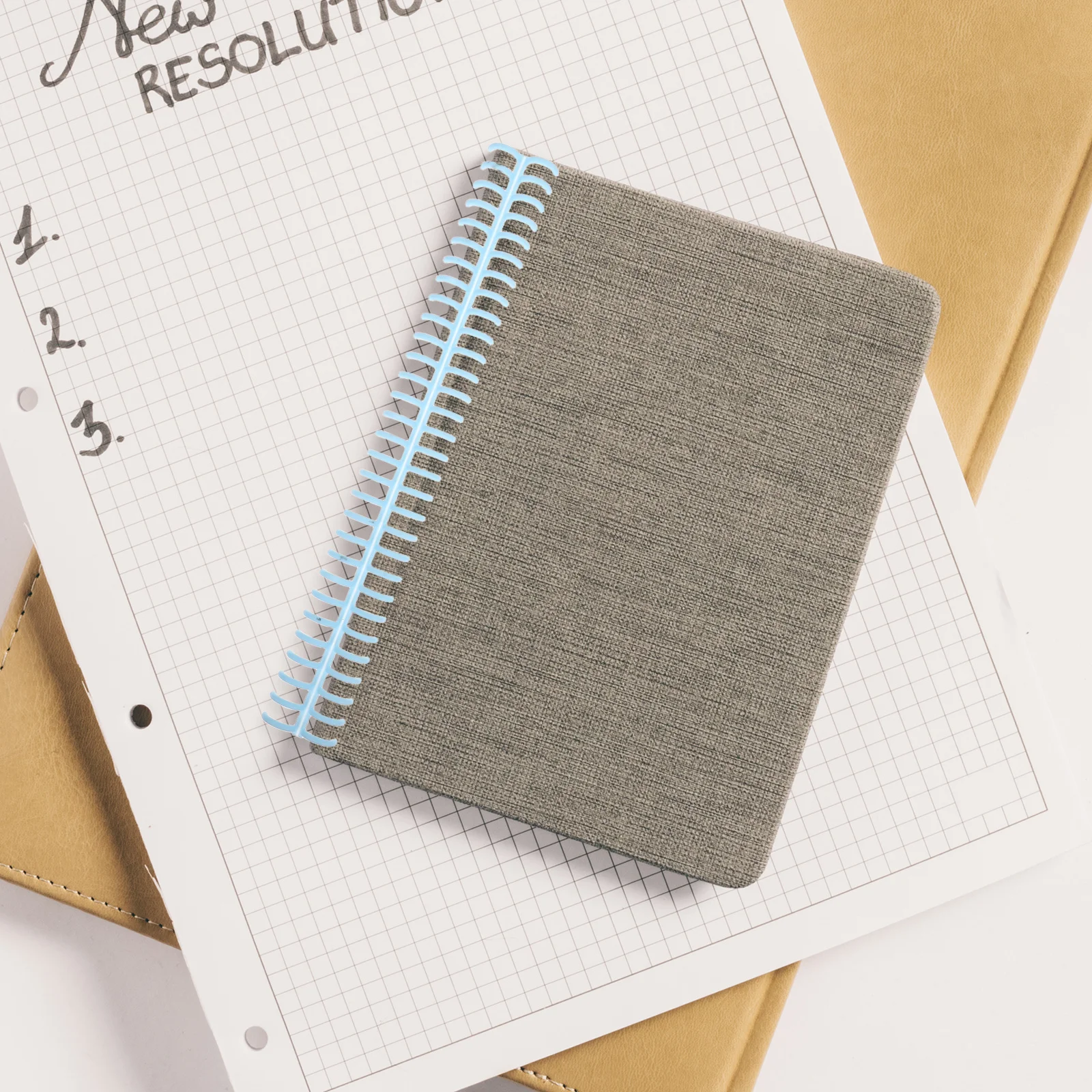 10個 30穴バインディングリング 取り外し可能なプラスチック 学生教師オフィス文書整理用バインディングスパイン