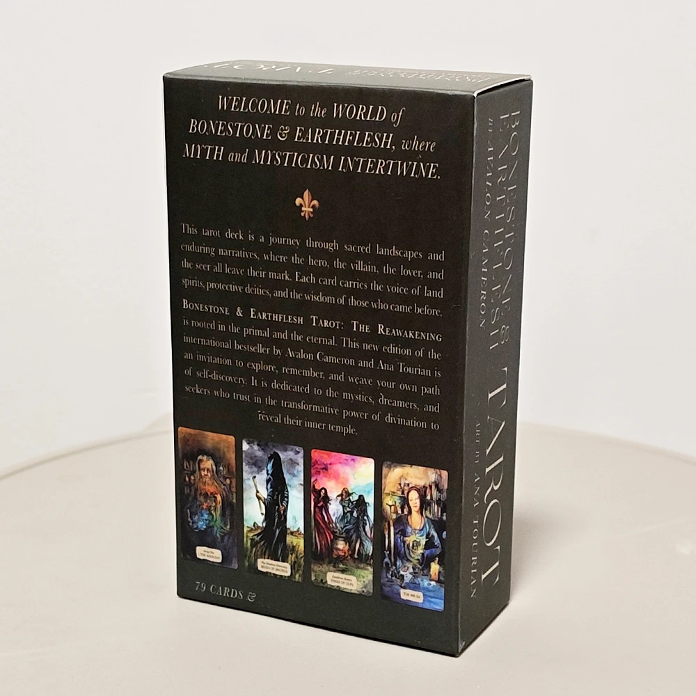 Baraja de tarot Bonestone & Earthflesh de 12*7 cm: un viaje a través del mito, el misticismo y los paisajes sagrados