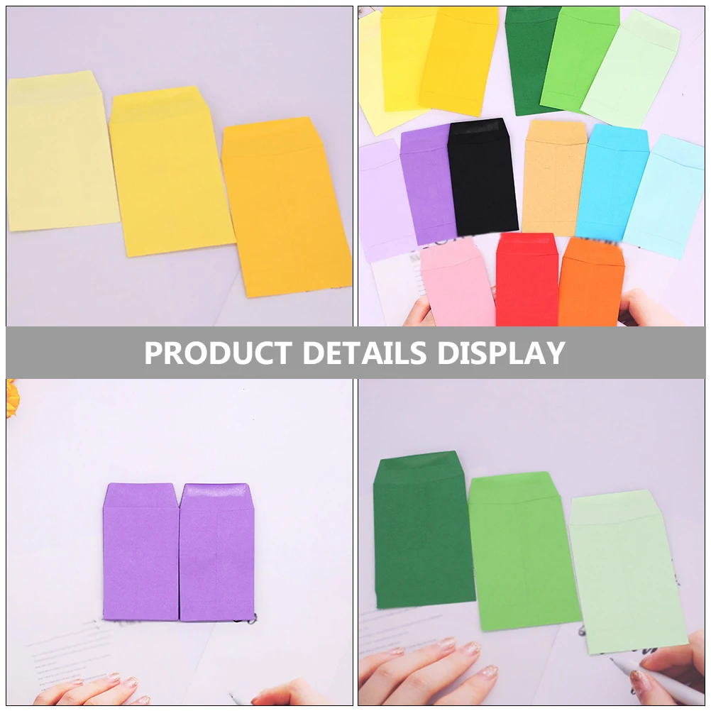 

80 Pcs Colored Small Envelopes Mini Money for Paper Cash System Saving Budgeting
