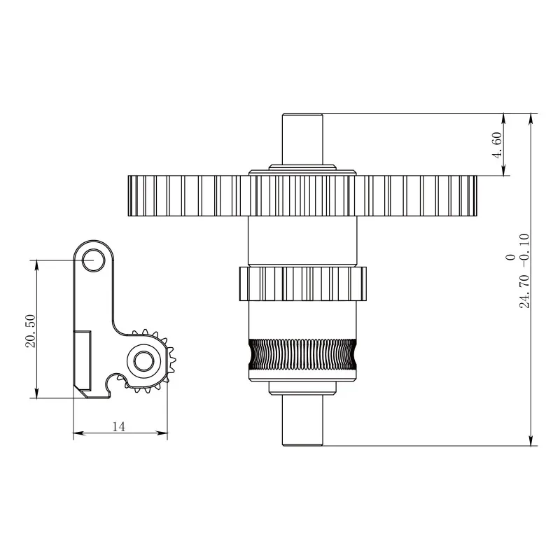 For Flashforge Adventurer 5M Extruder 5M Pro CNC Nanocoated Extrusion Head Gear Kit Extruder Dual Drive Gear 3D Printer Parts
