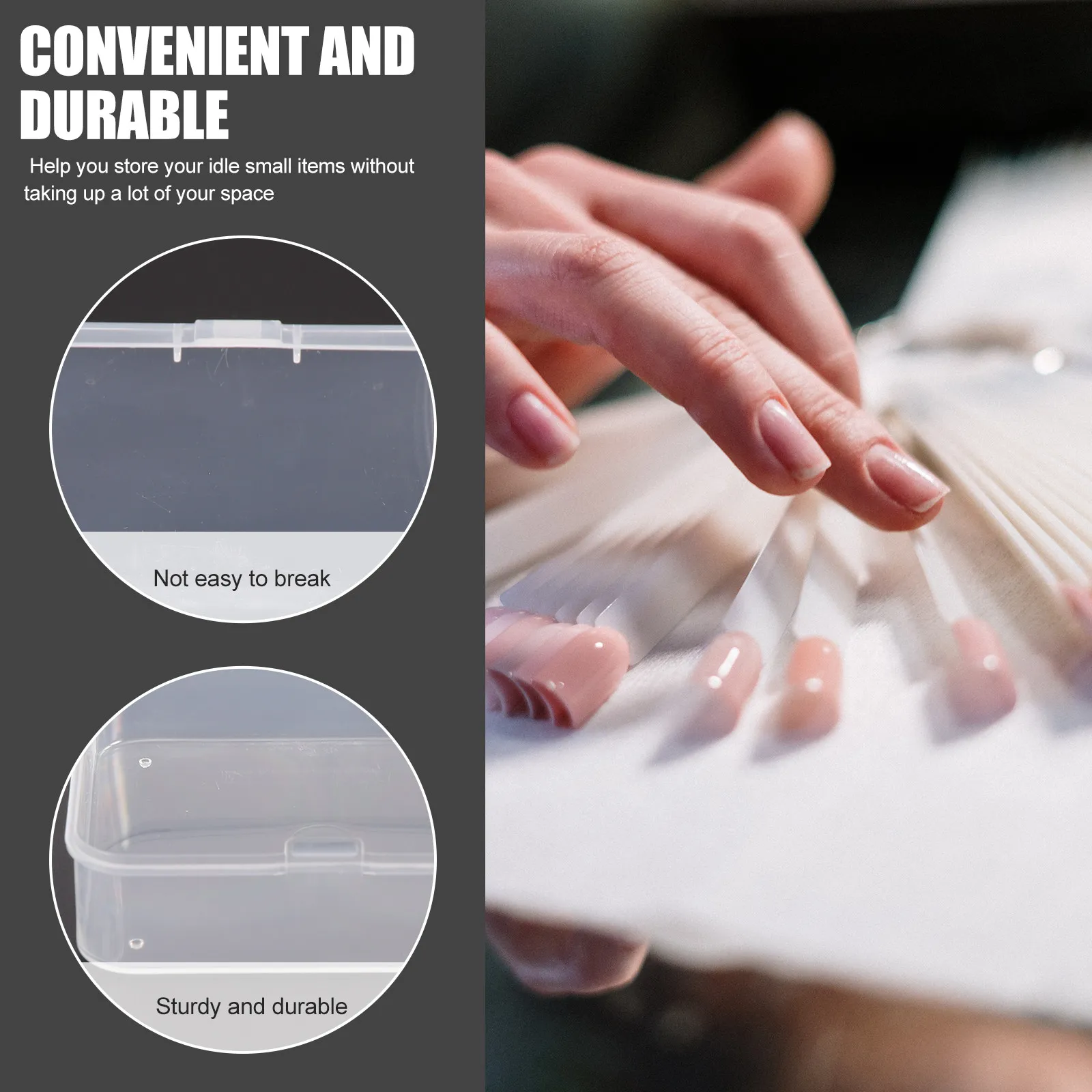 

Органайзер для хранения помад, 32 отделения, прозрачный футляр для типсов, вместительный держатель для маникюрных инструментов, демонстрационный бокс для салона красоты