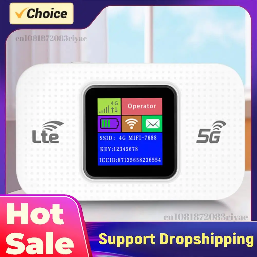 

4G LTE Wireless WiFi Router Portable WiFi Mobile Hotspot with SIM Card Slot Car Mobile Broadband Qualcomm MSM8916 Chip Plug Play