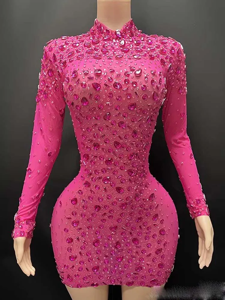 Abito in rete elastica sexy con stampa a caldo di alta qualità 2025 Abbigliamento da donna personalizzato di nuova moda