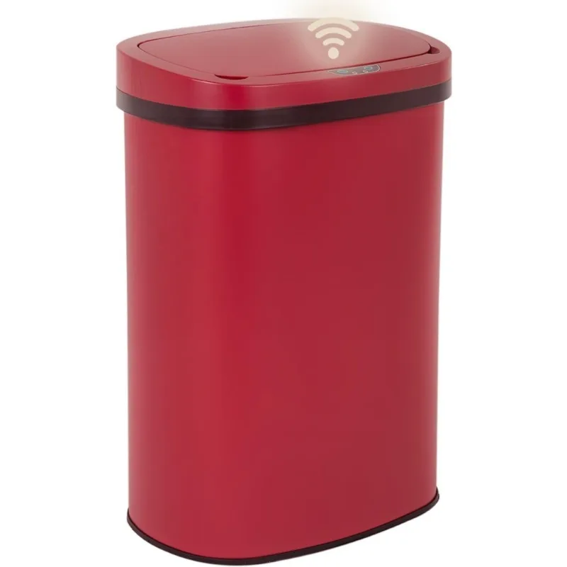 سلة مهملات المطبخ الأوتوماتيكية التي تعمل باللمس 13 جالون 50 لتر مع غطاء سلة المهملات المحمولة لمكتب غرفة نوم الحمام