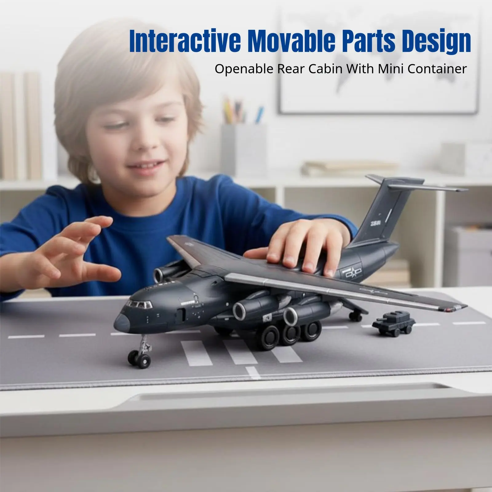 

Alloy Aircraft Model, Transport Plane Simulation, Large Military Display, Sound & Light, Collectible Toy