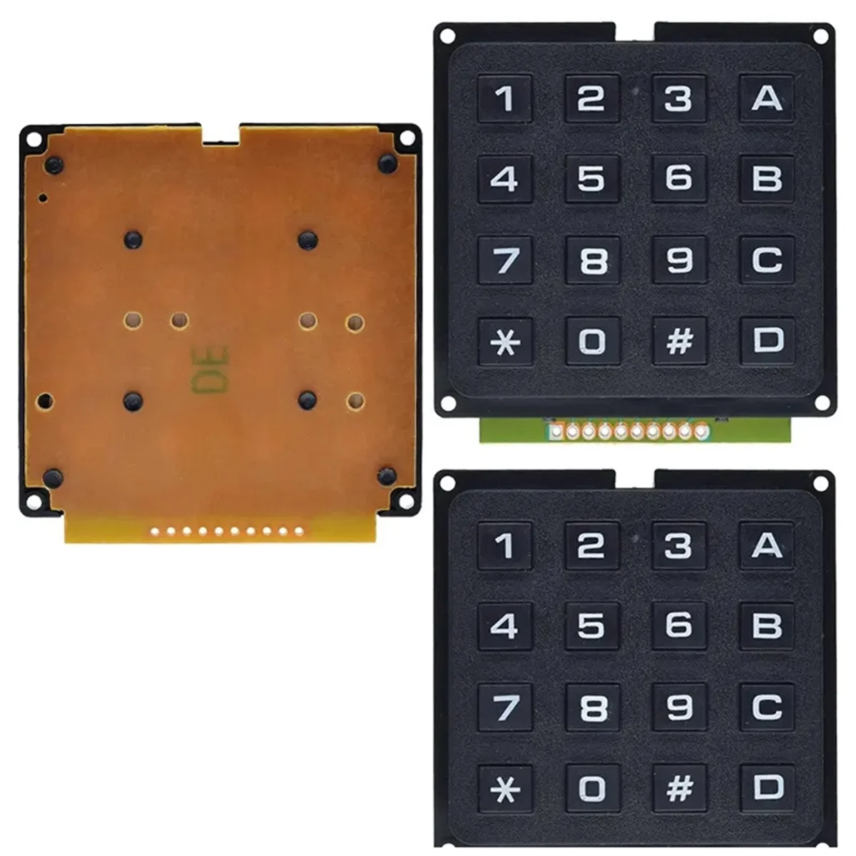 3 Pcs 16 Key Keyboard Modules 4x4 Matrixes Array Modules Keyboard Lndustrial Keyboard with Industry Scanning