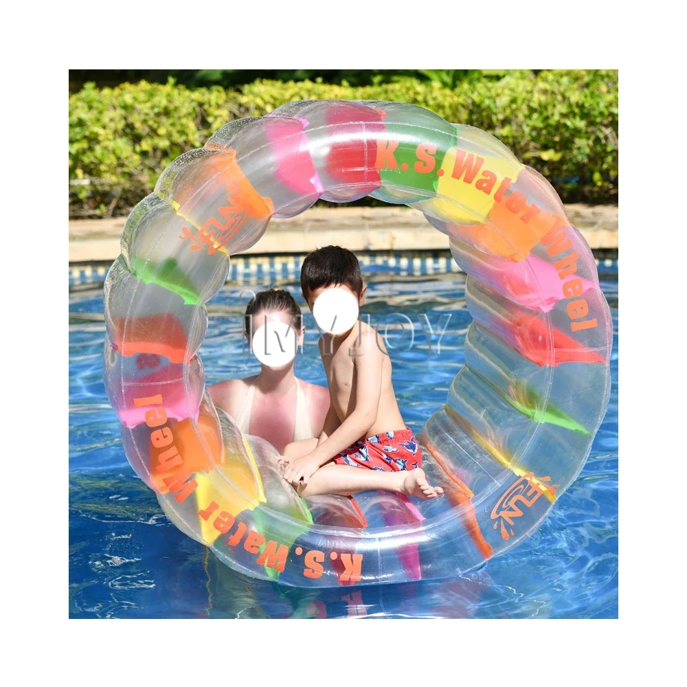 Summer amusement shallow water play park roller rides float pool toy inflatable pool floats for adults