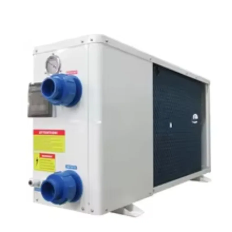 Swimming Pool Titanium Heat Exchanger High Efficiency on/off Galvanized Steel Shell Air Source Heat Pump Heater Chiller Villa