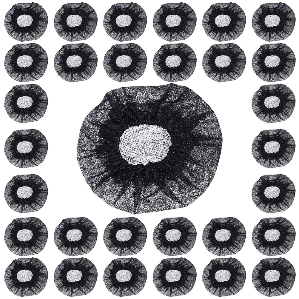 

50Pcs Nonwoven Microphone Covers Ultrathin Disposable Handheld Mic Caps Protective Windscreen for Karaoke Speech Recording