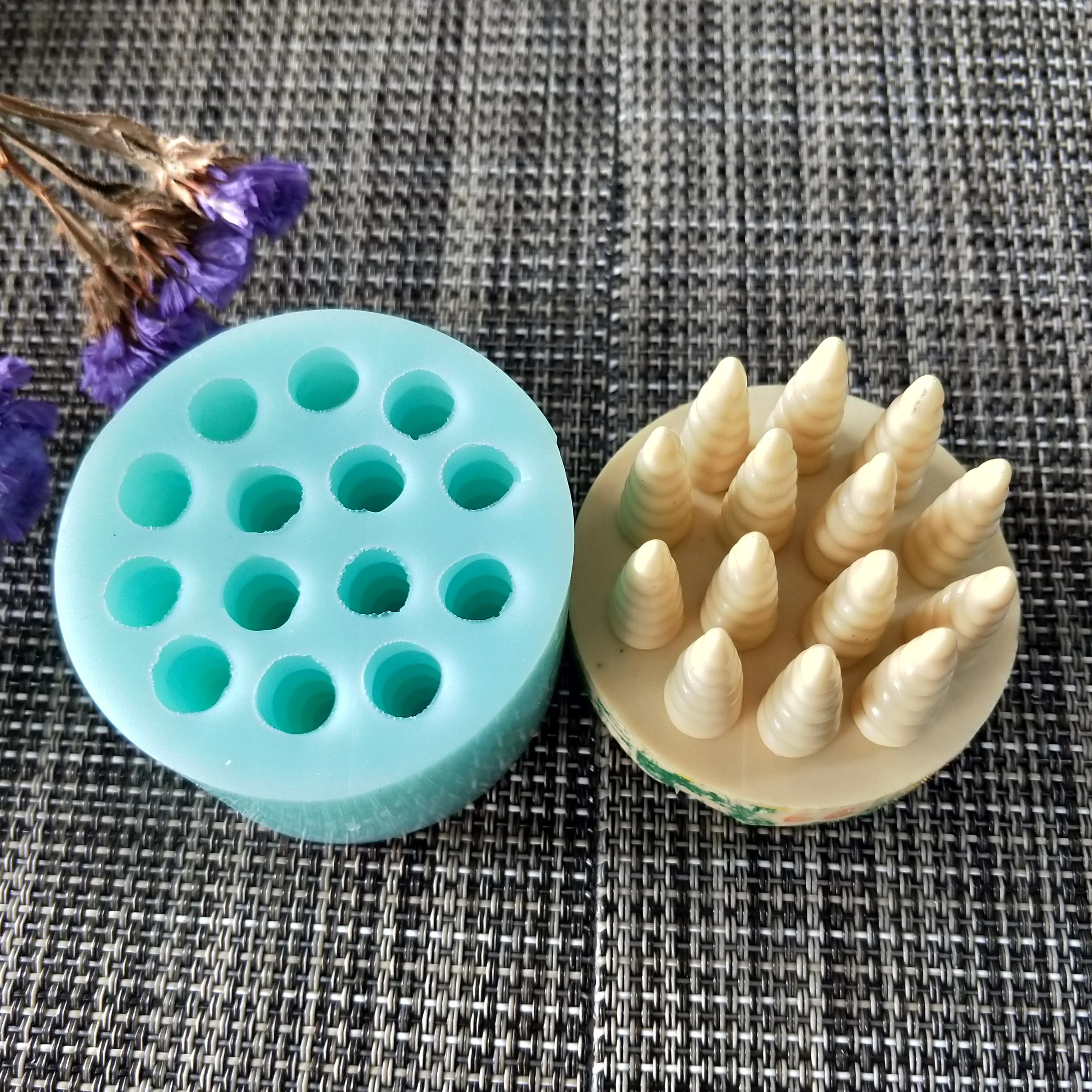 

QT0163 PRZY Mini Horn Of Unicorn Soap Mould Mold Silicone Handmade Soap Making Molds Candle Mold Silicone Resin Clay Moulds
