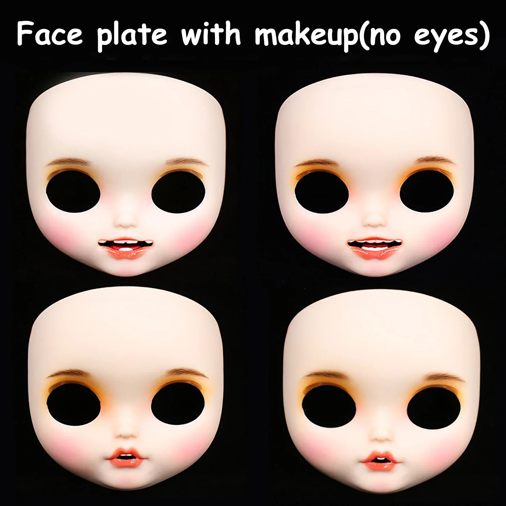 ICY DBS Blyth Butter Face Plate, Back Head Canines, Bunny Teeth, Fair Skin, Glossy Face, DIY Makeup, Newbie Practice, 256