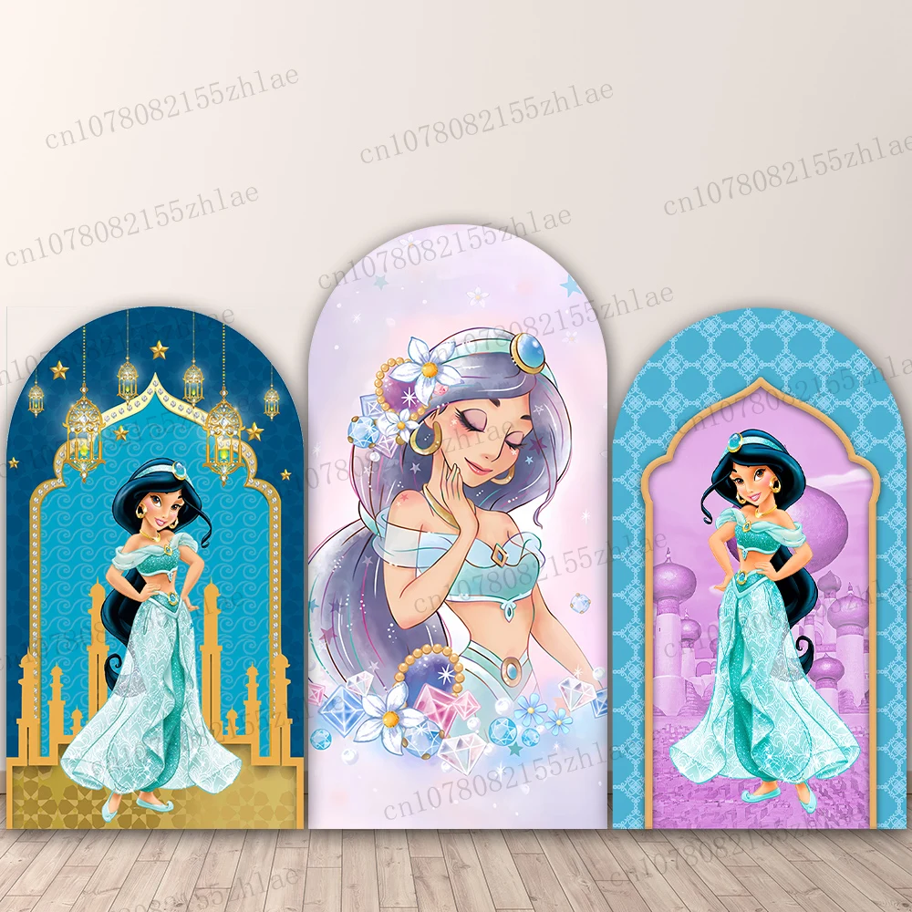 

Aladdin Jasmine Birthday Party Photo Backdrop Baby Shower Banner Arch Photo Background ﻿Decoration