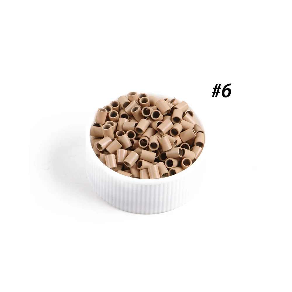 Micro Locks Ring Euro Easily Locks 1000pcs Copper Micro Ring mini locks links 3.0x2.4x5.0mm Straight Micro Beads for I TIP hair view 4
