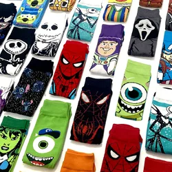 Chaussettes Marvel Anime pour hommes et femmes, Chaussettes longues, Chaussettes au genou, Couples, Cosplay, Personnalité, Hip Hop, Harajuku, Drôle, Nouveau, 1 paire