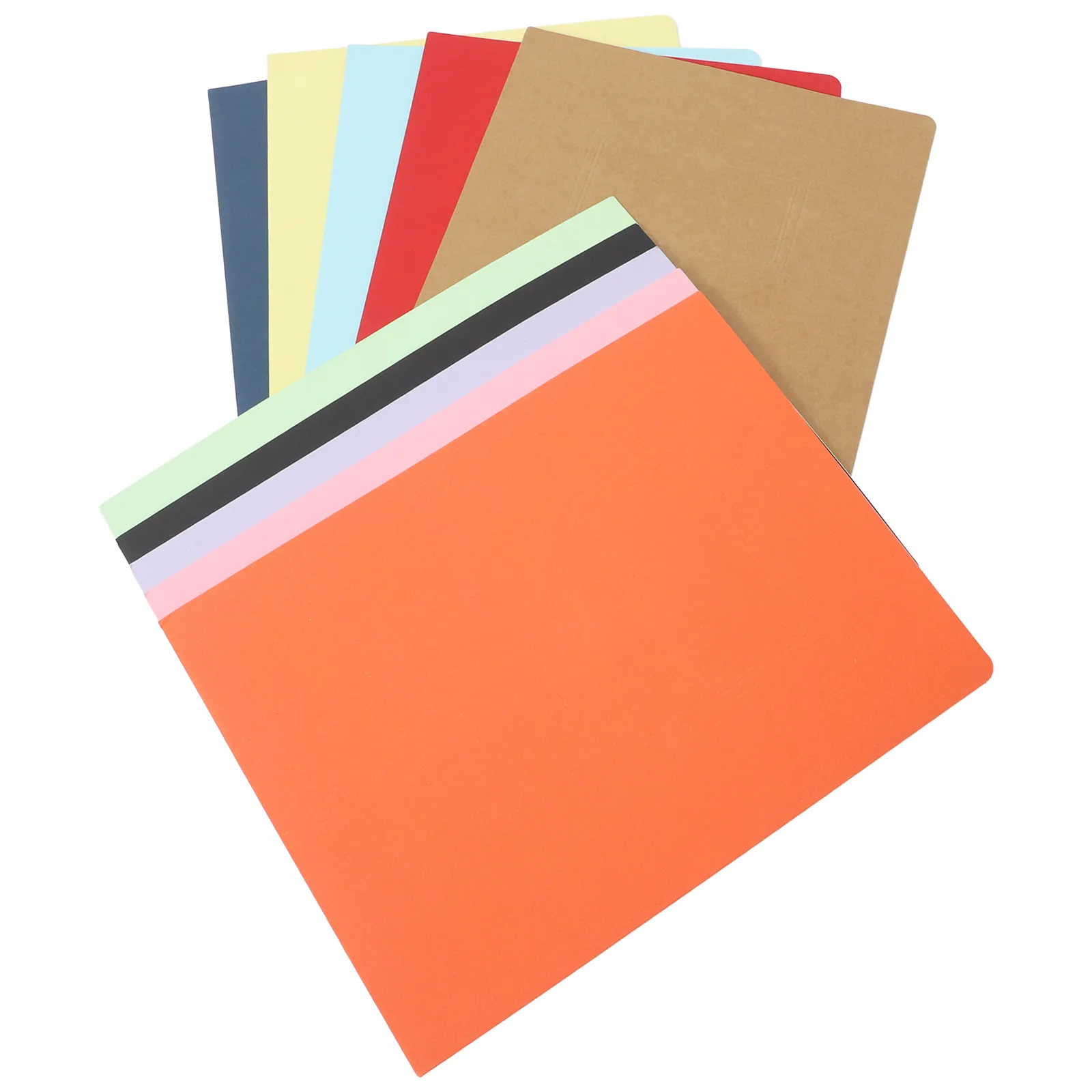 

10Pcs Thickened Paper File Folder Dual Pocket Document Organizer for Office Home School A4 Files Contracts Archive Storage