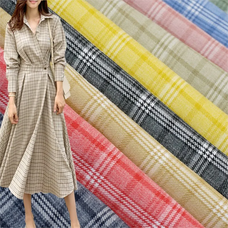 

TR Yarn-Dyed New Spring and Summer Women's Clothing Dress Cloth Suit Fashion Shirt