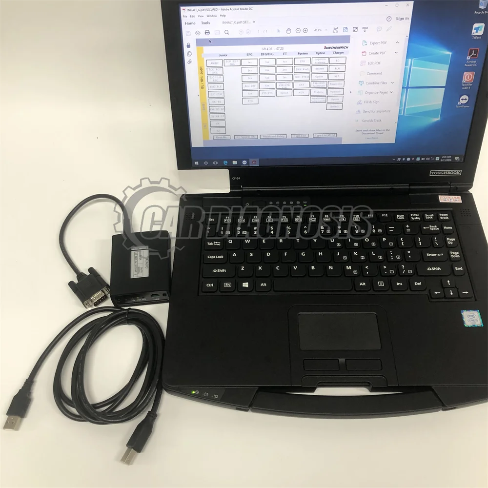 Incado box Diagnostic Kit read parameter JETI parts catalog manual for judit-4 v4.37 software+good cf54 laptop