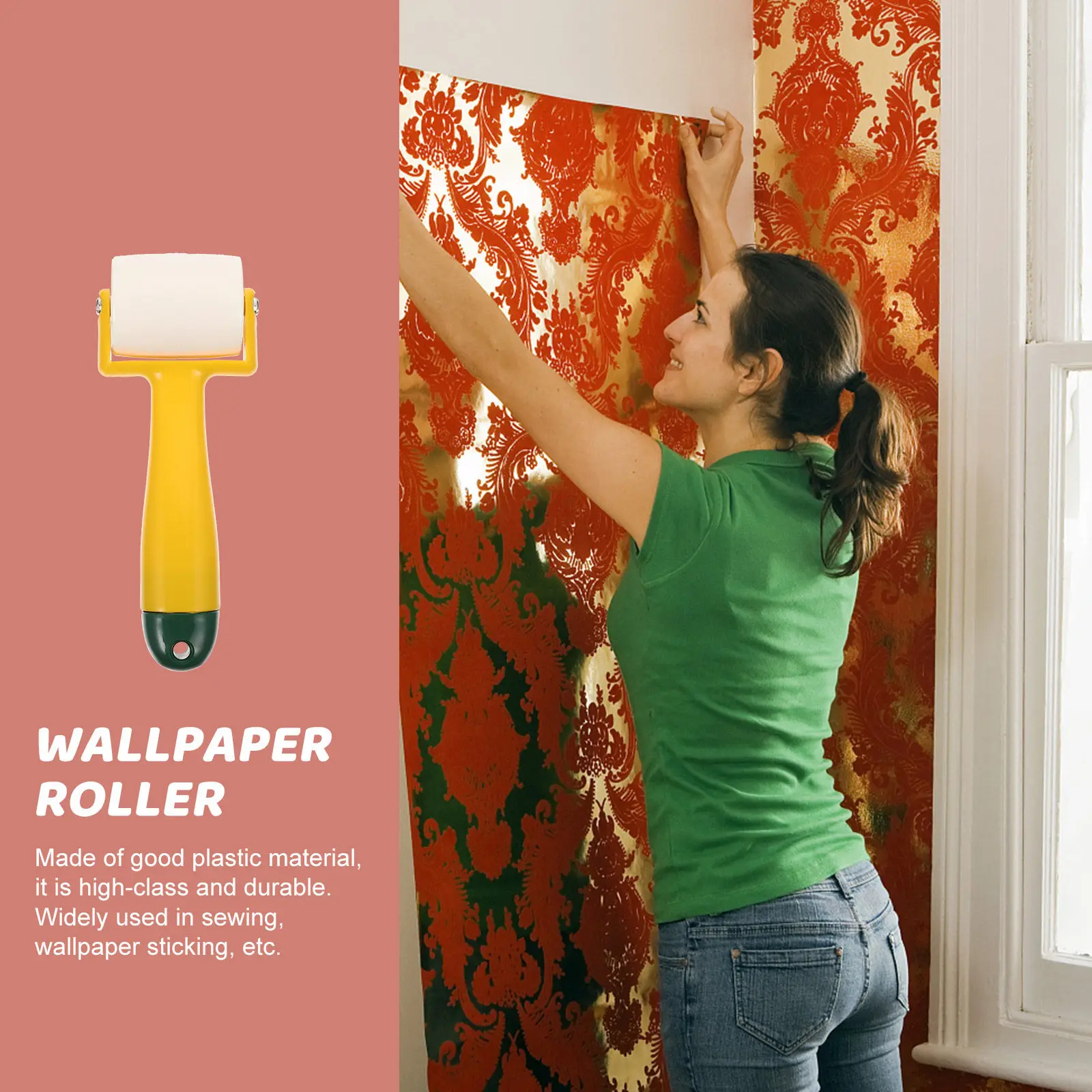 

Прочный валик для прессования обоев: быстрое создание бесшовных плоских соединений, комфортная эргономичная рукоятка, для быстрого выполнения работ.