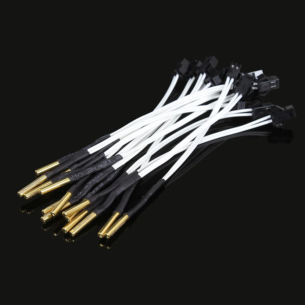 XCR3D 3D Printer Part 100k ohm B3950 NTC Thermistor Temperature Sensor HT-NTC100K 1 Meter 1.5m 2M Cable with Plug Connector