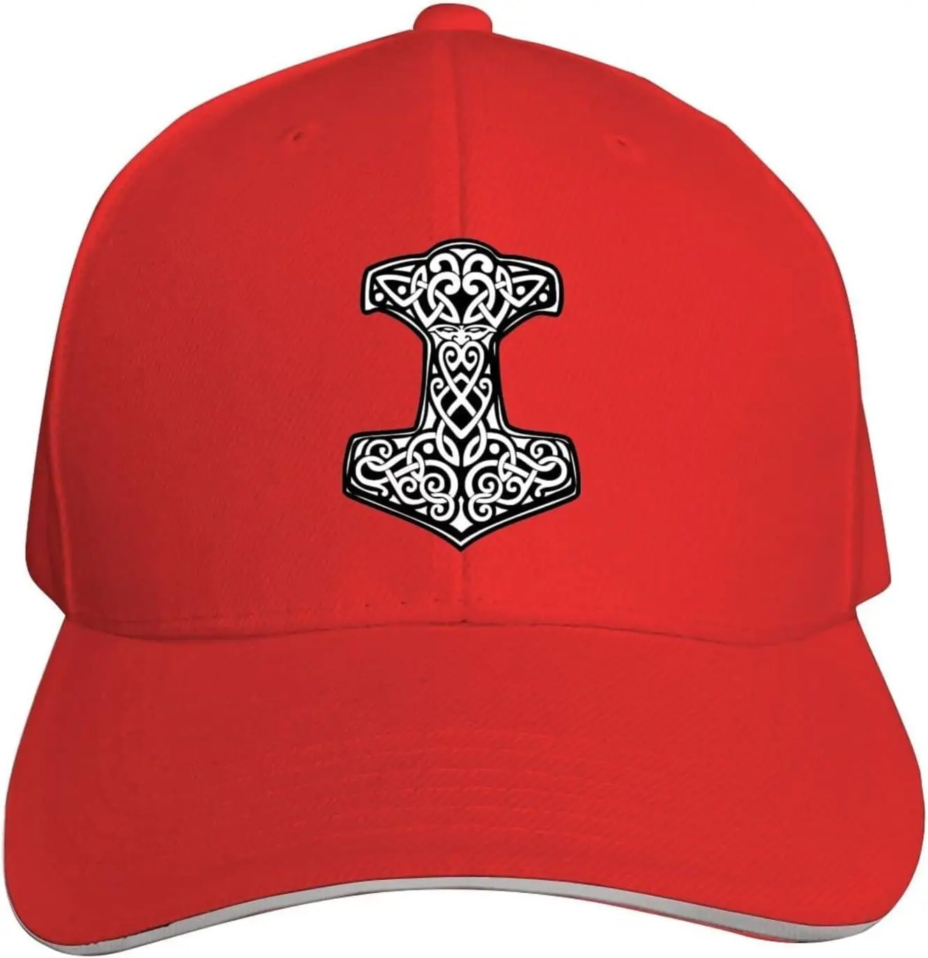 

Thor's Hammer Viking Norse Baseball Cap Hat for Men Women Trucker Hat Adjustable Unisex Hats