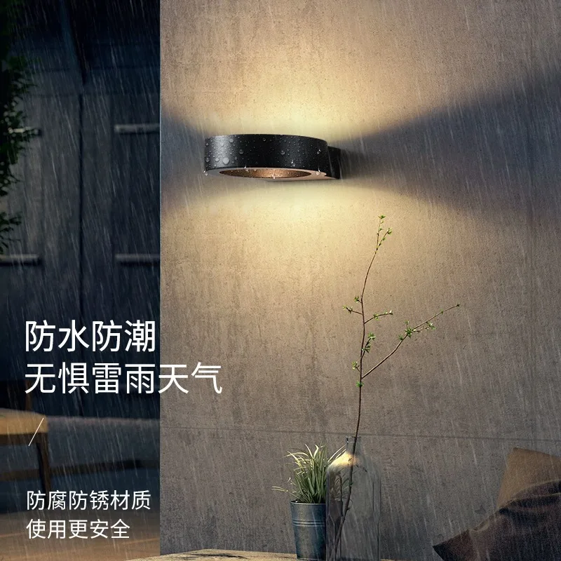 Outdoor wall lamp waterproof courtyard balcony led lamp super bright aisle stairs simple outdoor
