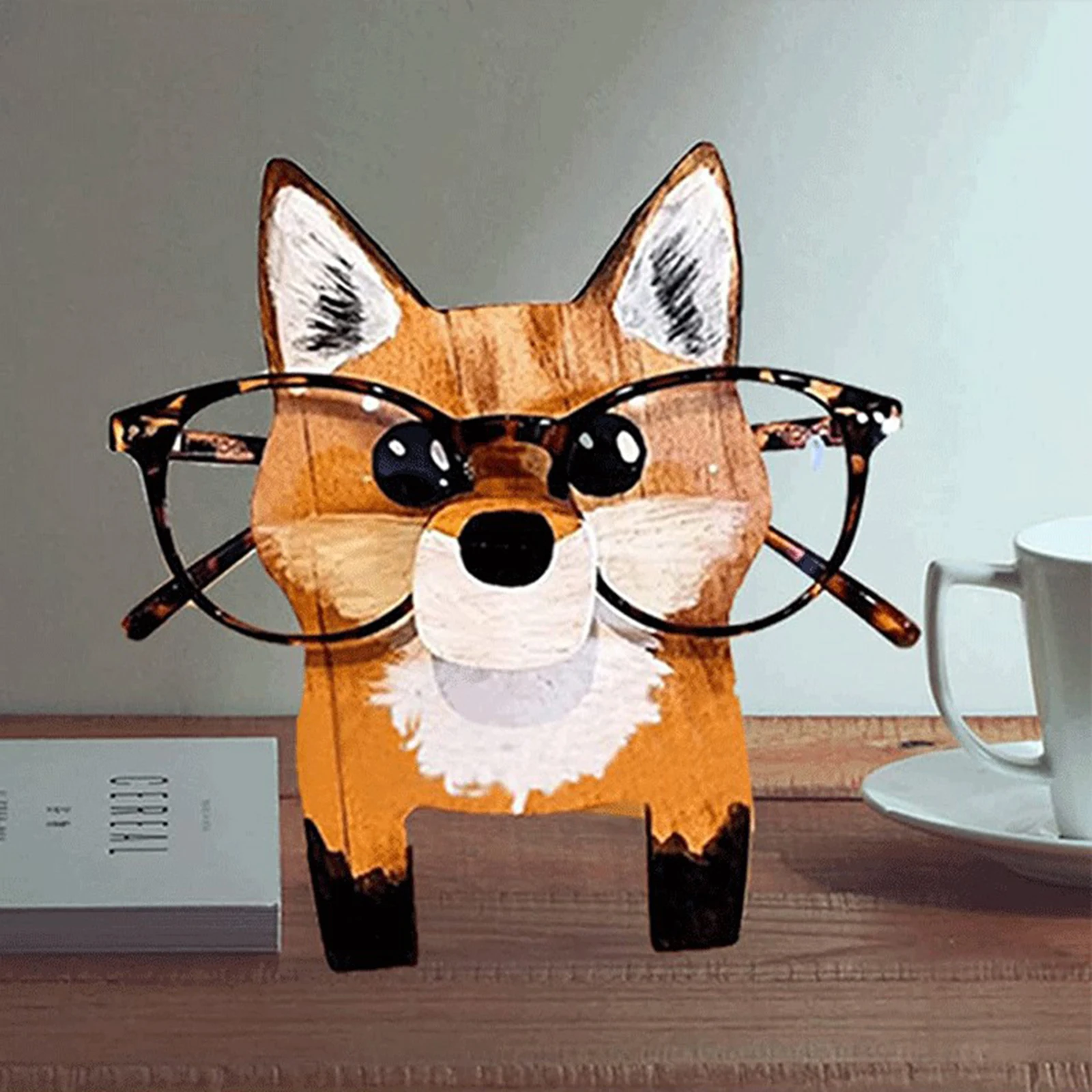 Cute Animal Shape Glasses Frame, Escritório e Decoração, Desktop Bracket