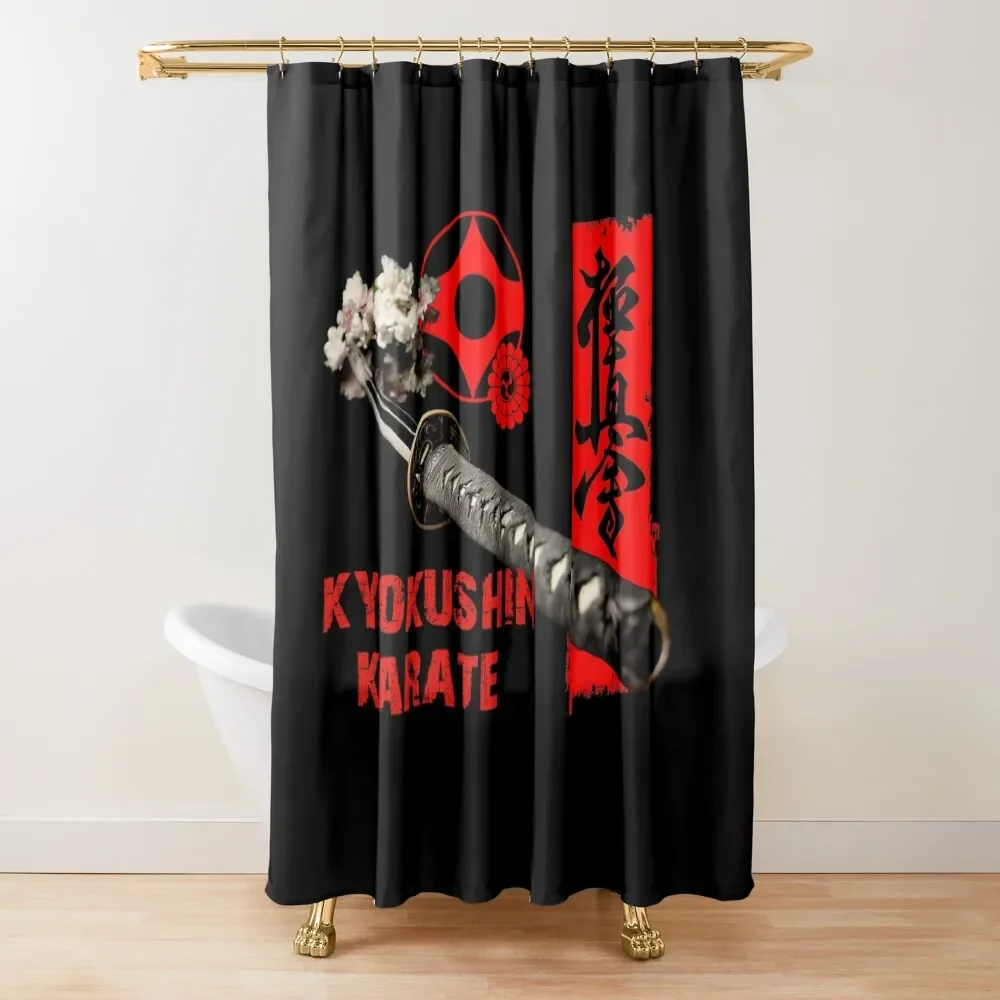 

Kyokushin Karate Kobudo Katana - Samurai Sword - Martial Arts Shower Curtain Accessories For Shower And Services Curtain