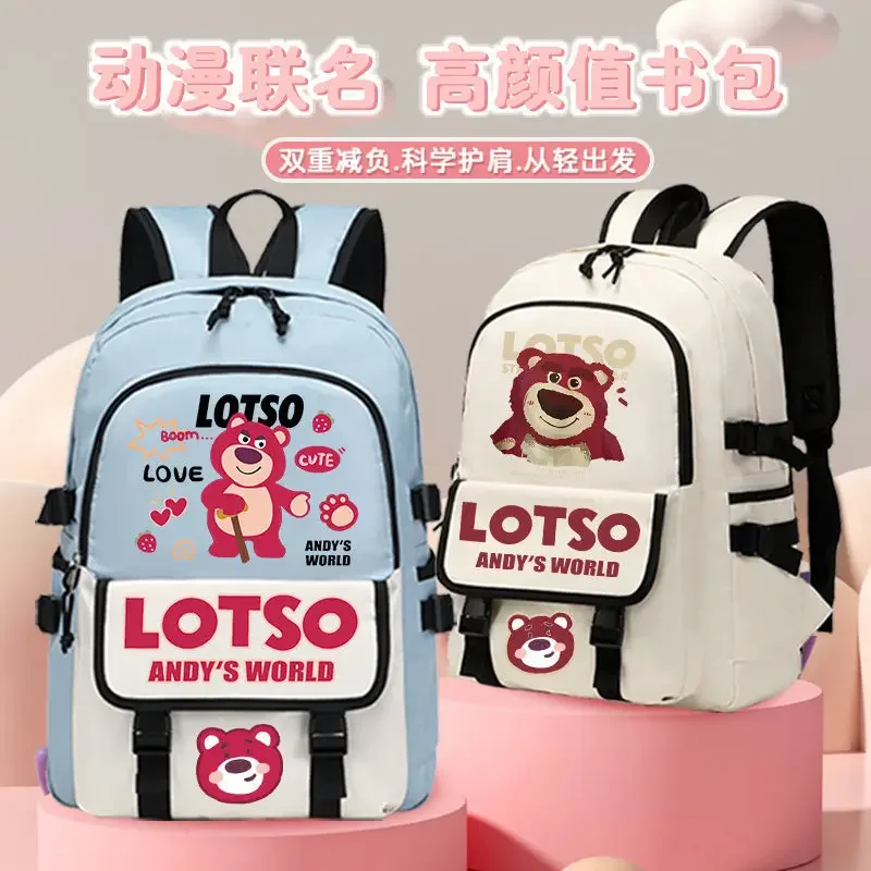 Sanrio neue Erdbeer bär Student Schult asche Schulter polster Cartoon wasserdicht niedlichen Kinder Rucksack