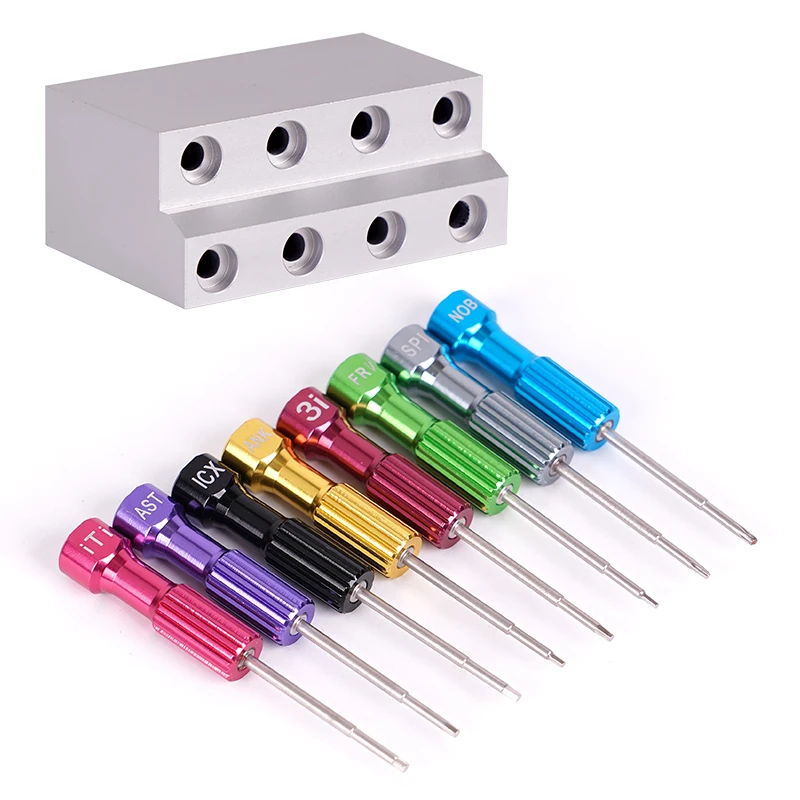 

Dental Laboratory Implant Screw Driver Stainless Steel Micro Screwdriver Kit with Base Dentistry Surgical Hex Driver Instruments