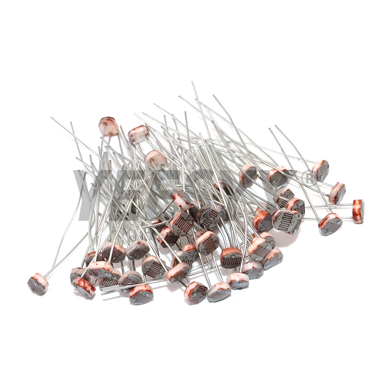 50 قطعة/الوحدة LDR صور ضوء المقاوم الحساسة الكهروضوئية Photoresistor 5528 GL5528 5537 5506 5516 5539 5549 لاردوينو