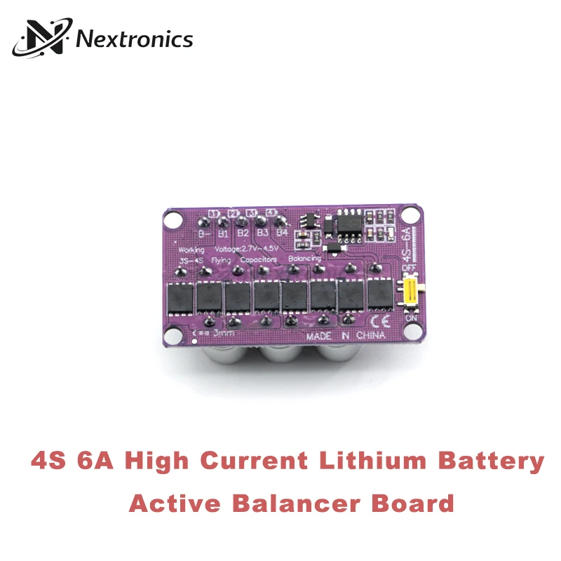 1PCS 4S 6A Active Balancer Board LiFePO4 Lithium Battery Equalizer Energy Transfer Capacitor Balance Module view 5