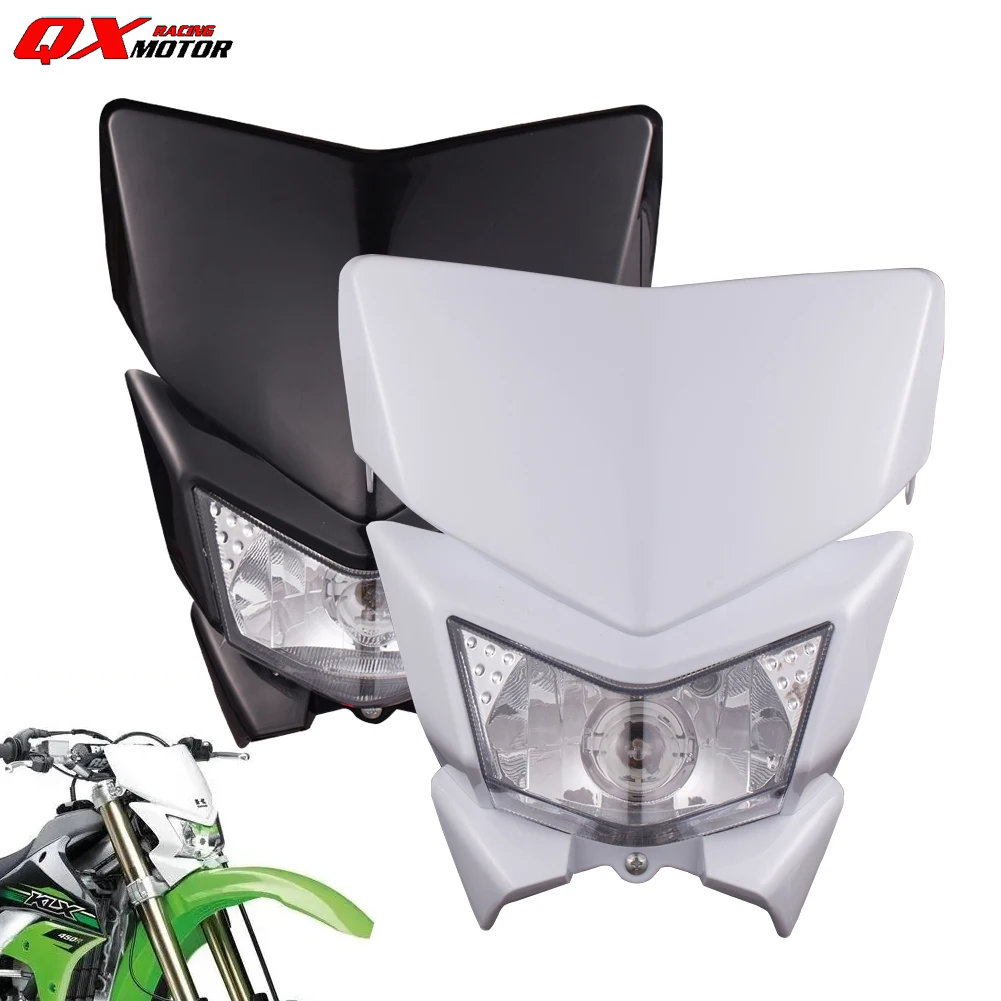 

Motorcycle Headlight Headlamp Head Light For KX KLX CR CRF YZF WR F R RMZ DRZ 125 150 250 450 MX Enduro Dirt Bike of Refitting